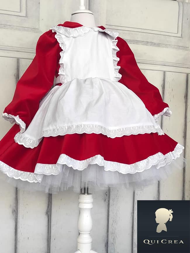 Costume Cappuccetto Rosso Bambina senza mantello vista frontale