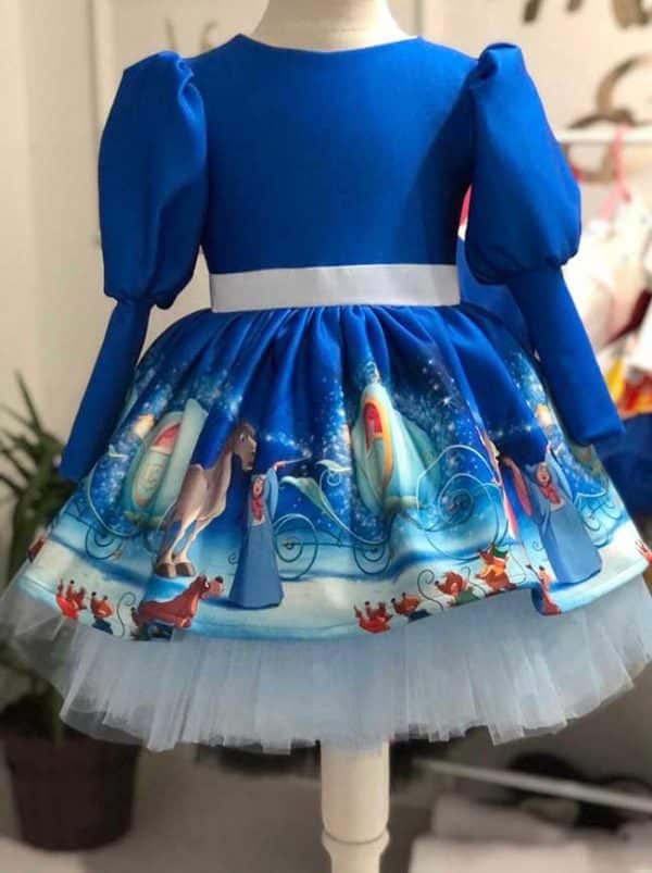 Retro del vestito Cenerentola per bambina