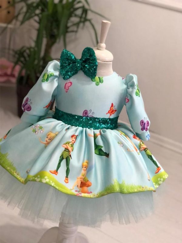 Vestito Trilli per bambina con tulle rigido e morbido.